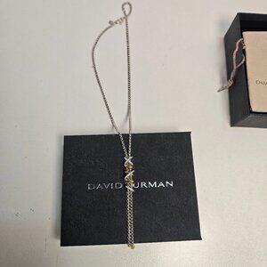 David Yurman X Collection Pave Diamond Necklace